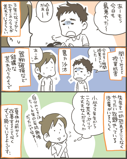 小学校の荒れ時について マルといっしょ Powered By ライブドアブログ