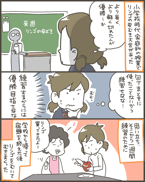 リンゴの皮むきに関する思い出 マルといっしょ Powered By ライブドアブログ