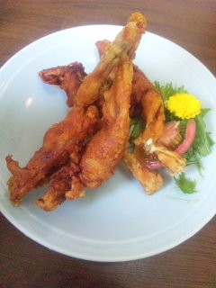 唐揚げ185日目 中華料理 来福軒かえる グロ注意 カエルの唐揚げ 名古屋の唐揚げブログ