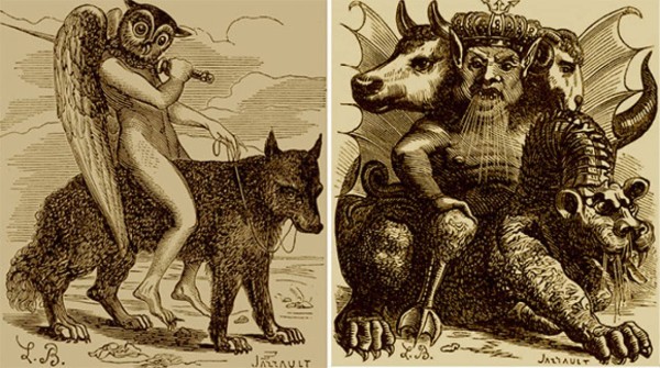 地獄の辞典 に出てくる禍々しい悪魔たち 1818年 カラパイア