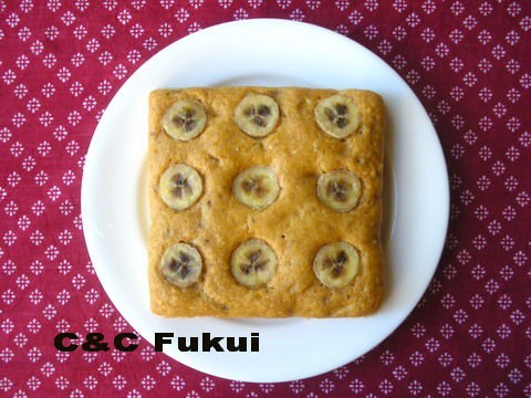 卵1コで 全粒粉入りバナナケーキ きょうのお菓子 きょうのパン