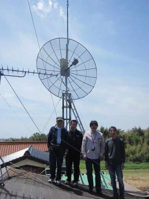 2.5mΦ1200MHz用パラボラアンテナ完成記念式典」を行いました。 : 山口