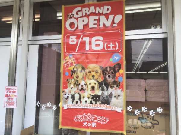 ペットショップ 犬の家 っていうお店がnewオープンしてる ブックマーケットがあった私部西線 梅が枝のところ 交野タイムズ