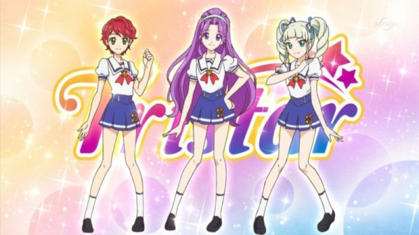 アイカツ　ソレイユ　トライスター アイカツ！ ソレイユ＆トライスターのアクリルプレートが