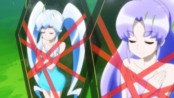 ハピネスチャージプリキュア 49話 愛は永遠に輝く みんな幸せハピネス 大団円 全てが終わり 地球は神から人の愛で守られる世界に かたよるにゅーす