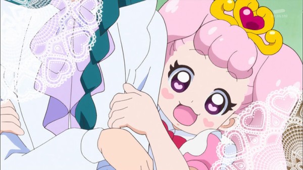 Go プリンセスプリキュア第15話 大変身ロマ アロマの執事試験 アロマとパフが人間の姿になってはるかのお世話をするロマ かたよるにゅーす