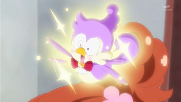 Go プリンセスプリキュア第15話 大変身ロマ アロマの執事試験 アロマとパフが人間の姿になってはるかのお世話をするロマ かたよるにゅーす