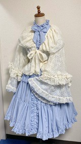 physical drop 姫袖ドレス　ワンピース　水色　サックス ☆新作紹介！【姫袖の姫】？☆ : PhysicalDrop1号店