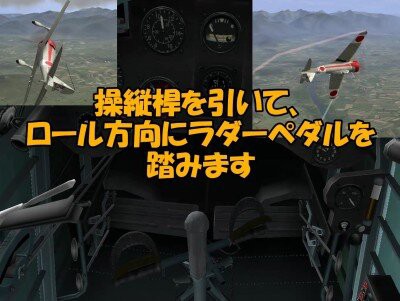 冴えないスナップロールとキレッキレのバレルロール 飛びくらべ