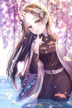 鬼滅の刃 胡蝶しのぶオリジナルイラスト２高画質 かわいいアニメイラストまとめ