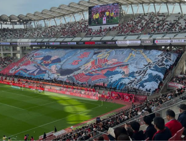 ビッグフラッグタオル贈呈式（ふるさと納税） : 河津とおるの「風よ