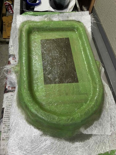 忍のコンソール蓋をFRPで製作（nabeさん） : kayak55.com艤装魂