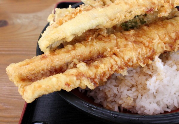 清水 河岸の市 前 宮本商店 名物特大25cmアナゴ天丼 ワンコイン的食べ歩き生活