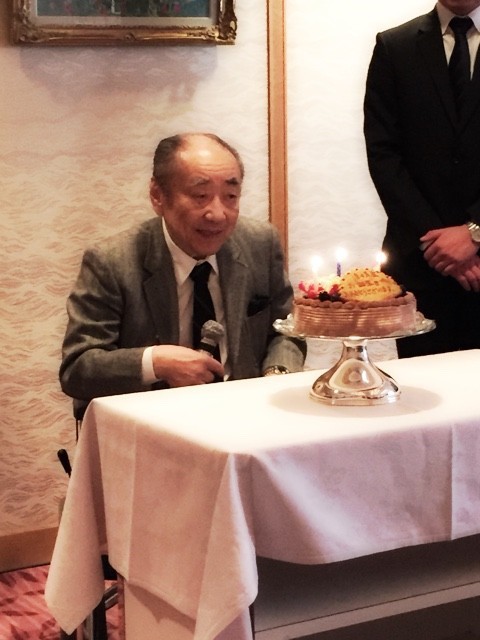 佐々淳行先生のお誕生日会 池の本和美の 花明かり