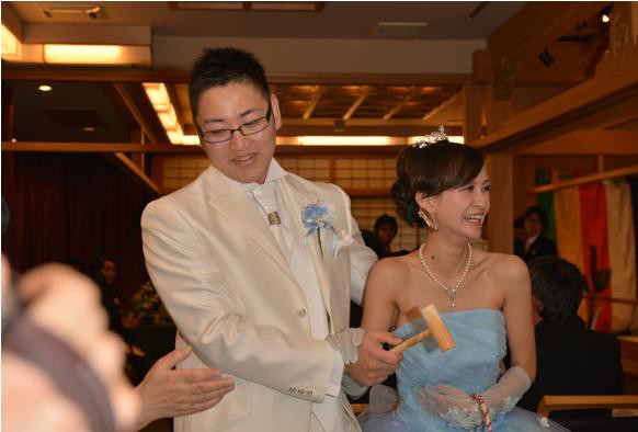 ミニ鏡開き 京町家で結婚式 百千足館ブライダルブログ