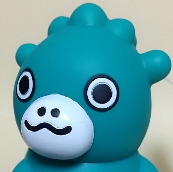 ネオプレイヤーワン　ゴジラ　モスラ幼虫　ソフビ　青 安楽安作氏によるゴジラとモスラの幼虫のソフビモデルセットに3
