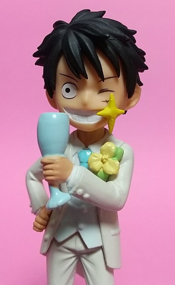 ワンピース　ワーコレ　ウェディング 白タキシードのルフィのワーコレフィギュア】ワンピース