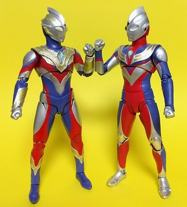 真骨彫 ウルトラマンティガパワータイプ ガイア 2点セット バンダイ