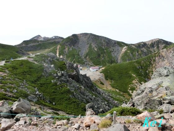 乗鞍岳・畳平(5)ちょこっと魔王岳に登って穂高連峰と槍ヶ岳を見