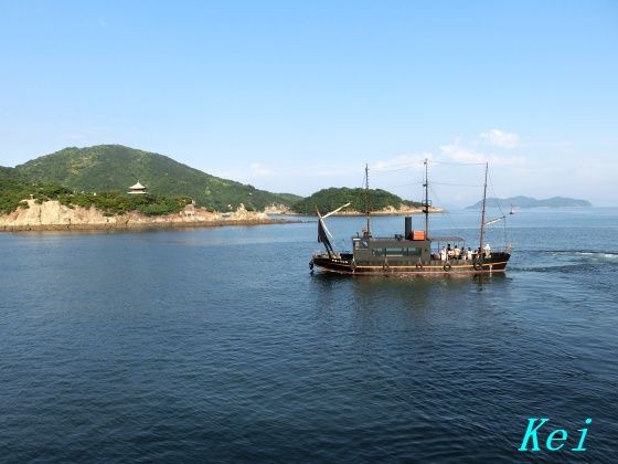 鞆の浦 仙酔島 1 渡航船 平成いろは丸 に乗って蒼穹の仙酔島へ 広島県福山市 遊々 湯ったり ぶらり旅 ゆゆぶ