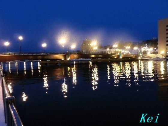 釧路の夜景 冬編 1 涼しさお届け 幣舞橋は夜景も綺麗なんです 北海道釧路市 遊々 湯ったり ぶらり旅 ゆゆぶ