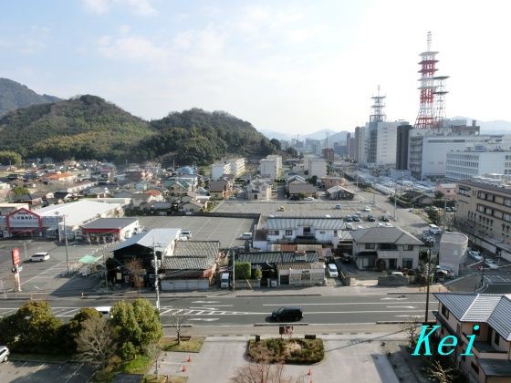 山口県 湯田温泉 セントコア山口 2 お部屋からの眺めと地下露天風呂 山口県山口市 遊々 湯ったり ぶらり旅 ゆゆぶ