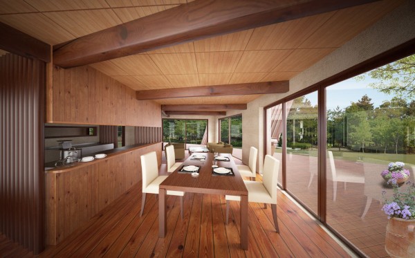 住宅cg 建築パースのギャラリー リビング ダイニング住宅内観パース 住宅パースのギャラリー