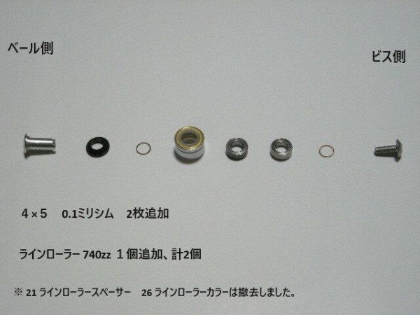 21アルテグラ2500SHG ベアリング化ラインローラー シマノ 21 アルテグラ 2500SHG ラインローラーベアリング化