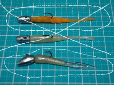 ジグヘッドの岸壁ヘチ釣り ワームでポン