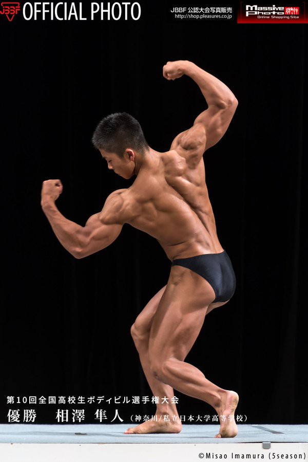 爆誕 15歳 高校一年の全国高校生ボディビル選手権優勝者がコレ ヤバすぎるｗｗｗ ケツ割れ一発