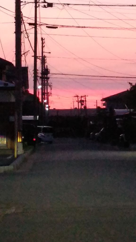 空がピンク色 きっちょうの現場日誌