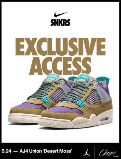 6/22更新】Union x Nike Air Jordan 4 SP 6/22更新】Union x Nike Air Jordan 4 SP