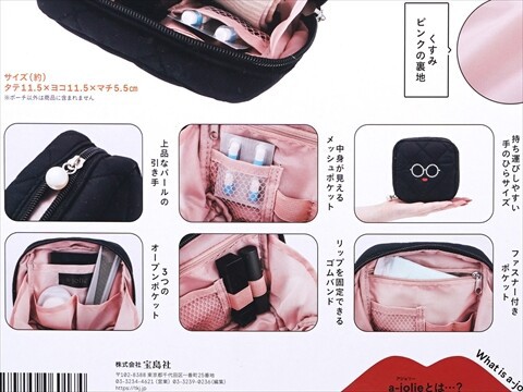 a-jolie 中身がひとめで分かる、縦型ポーチBook 10th
