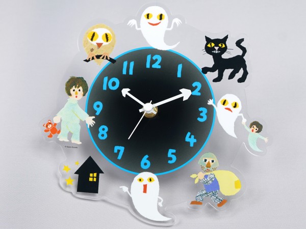 ねないこ だれだ おばけたちが集う 光るアクリル時計BOOK : ききらら