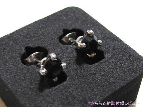 AVALANCHE GOLD & JEWELRY ブラックストーンピアス【411 (フォー