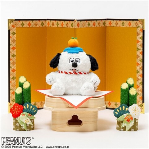 新刊情報】SNOOPY'S BROTHER OLAF 鏡餅オラフのぬいぐるみチャーム
