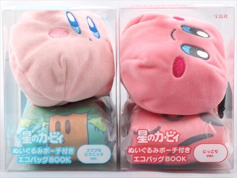 【国産】 星のカービィ き : 全2種 ぬいぐるみポーチ付きエコバッグBOOK バッグ