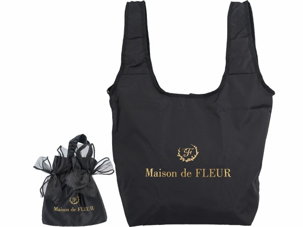 Maison de FLEUR COOLER SHOPPING BAG SET BOOK BLACK 《付録》 保冷ショッピングバッグとミニミニトートの2点セット  : ききらら☆雑誌付録レビュー