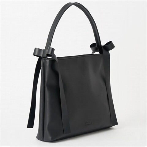 ブックトート リボン付き 新刊情報】SISTER AUDREY サイドリボン付きレザー調トートバッグBOOK