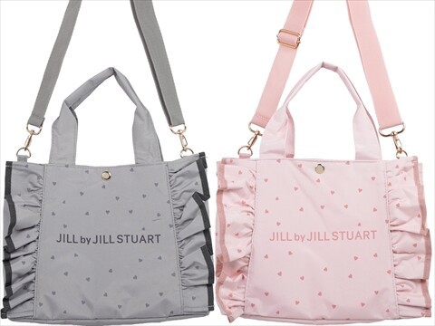 JILL by JILL STUART BOOK ハートフリルバッグ GRAY ver./PINK JILL by JILL STUART BOOK ハートフリルバッグ GRAY ver./PINK