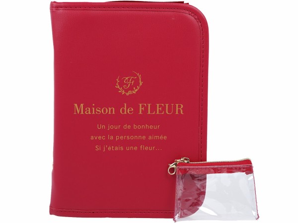 Maison de FLEUR BOOK マルチケース付き RED 《付録》 マルチケース
