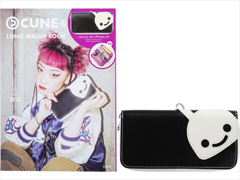 CUNE■茶トラロングウォレット■U3ヘアクリップ■ステッカー２枚付き■新品 imgrc0082516120.jpg