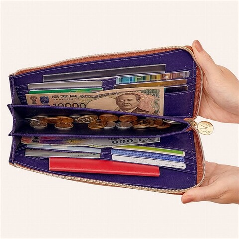 新刊情報】moz 整理上手な牛革長財布BOOK earth brown : ききらら