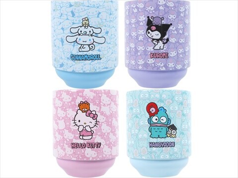 シナモロール／ハローキティ／ハンギョドン／クロミ 重ねてらくらく