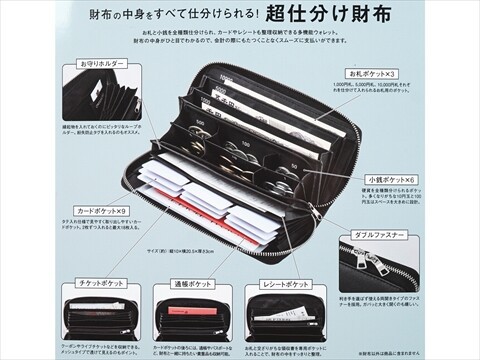 JAM HOME MADE スマートに会計できる 超仕分け財布BOOK : ききらら