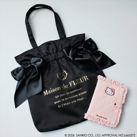 新刊情報】Maison de FLEUR×HELLO KITTY いちごマルチケースBOOK PINK