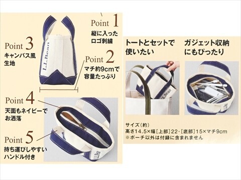 In Red (インレッド) 2024年 12月号 《付録》 L.L.Bean ボート・アンド