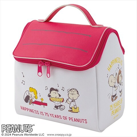 SNOOPY スヌーピーハウスの収納ポーチ BOOK PEANUTS 70th