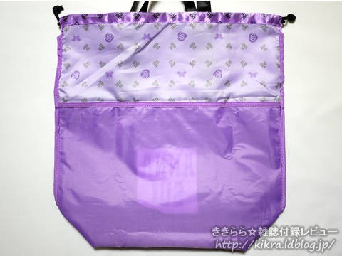 アナスイ特製チャームつきビッグ巾着トート【ANNA SUI 15th