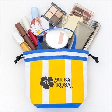 レインボー★ALBA ROSA　アルバローザ　ハイビスカス水着ビキニポーチ レインボー☆ALBA ROSA アルバローザ ハイビスカス水着ビキニ